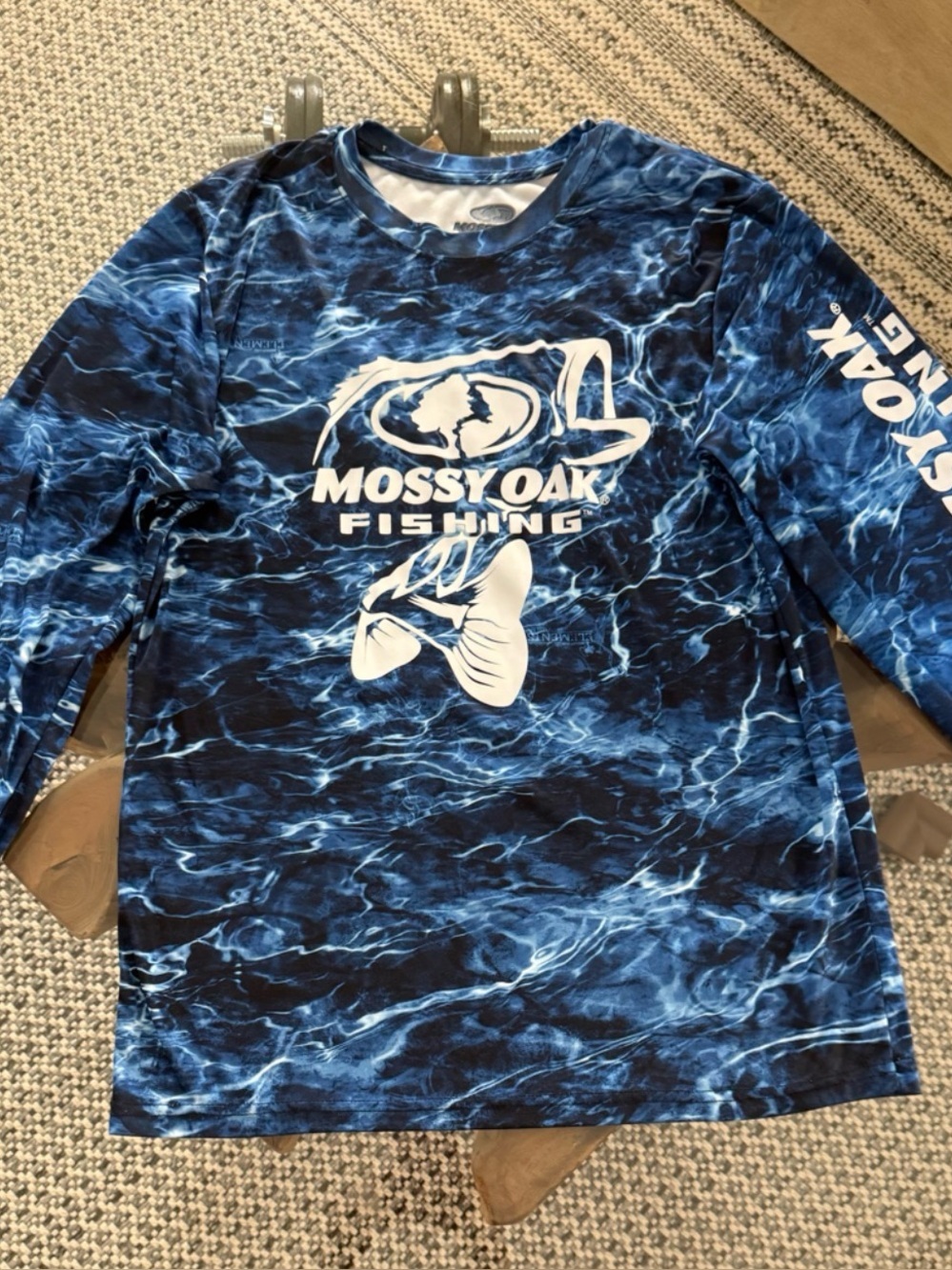 Mossy Oak Fishing Long Sleeve Sun Shirt SZ M